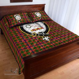 Scottish Skene Modern Clan Tartan Quilt Bed Set - Crest Classic Scottish Plaid Tartan Plaid