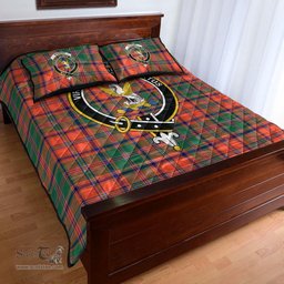 Scottish Stewart of Appin Ancient Clan Tartan Quilt Bed Set - Crest Classic Scottish Plaid Tartan Plaid