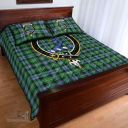 Scottish Arbuthnot Ancient Clan Tartan Quilt Bed Set - Crest Classic Scottish Plaid Tartan Plaid