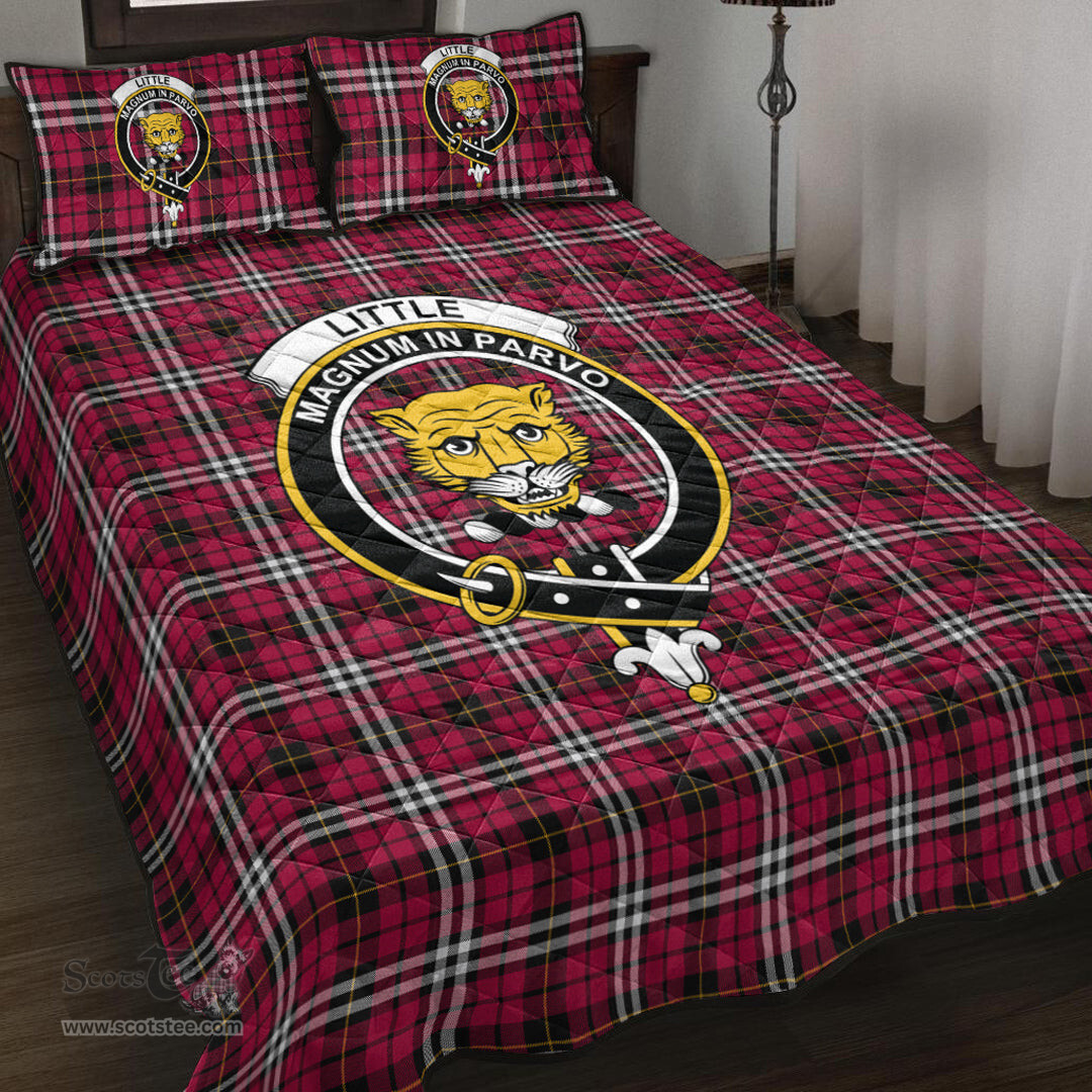 Scottish Little Clan Tartan Quilt Bed Set - Crest Classic Scottish Plaid Tartan Plaid