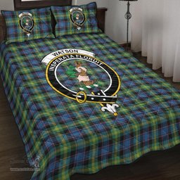 Scottish Watson Ancient Clan Tartan Quilt Bed Set - Crest Classic Scottish Plaid Tartan Plaid