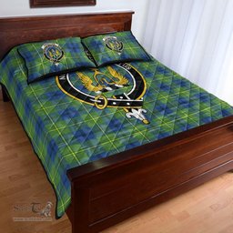 Scottish Johnston Ancient Clan Tartan Quilt Bed Set - Crest Classic Scottish Plaid Tartan Plaid