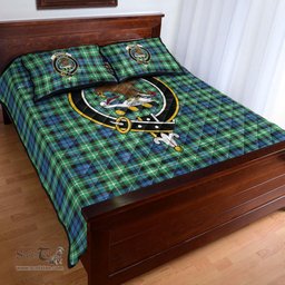 Scottish Graham of Montrose Ancient Clan Tartan Quilt Bed Set - Crest Classic Scottish Plaid Tartan Plaid