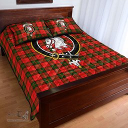 Scottish Dunbar Modern Clan Tartan Quilt Bed Set - Crest Classic Scottish Plaid Tartan Plaid