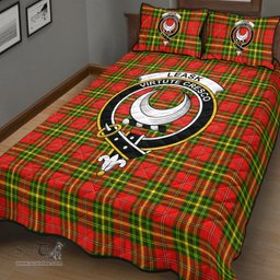 Scottish Leask Clan Tartan Quilt Bed Set - Crest Classic Scottish Plaid Tartan Plaid
