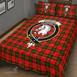 Scottish Dunbar Modern Clan Tartan Quilt Bed Set - Crest Classic Scottish Plaid Tartan Plaid
