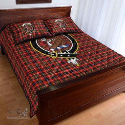 Scottish Innes Modern Clan Tartan Quilt Bed Set - Crest Classic Scottish Plaid Tartan Plaid