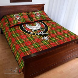 Scottish Leask Clan Tartan Quilt Bed Set - Crest Classic Scottish Plaid Tartan Plaid