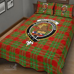 Scottish MacGregor Modern Clan Tartan Quilt Bed Set - Crest Classic Scottish Plaid Tartan Plaid
