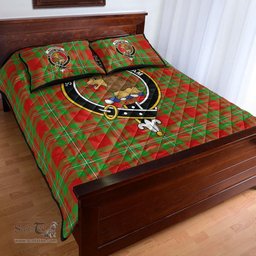 Scottish MacGregor Modern Clan Tartan Quilt Bed Set - Crest Classic Scottish Plaid Tartan Plaid
