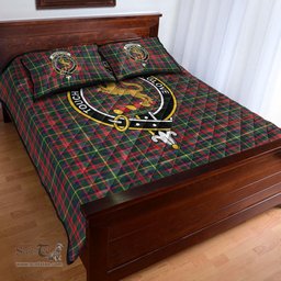 Scottish MacKintosh Hunting Modern Clan Tartan Quilt Bed Set - Crest Classic Scottish Plaid Tartan Plaid