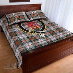 Scottish MacDuff Dress Ancient Clan Tartan Quilt Bed Set - Crest Classic Scottish Plaid Tartan Plaid