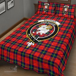 Scottish Ruthven Modern Clan Tartan Quilt Bed Set - Crest Classic Scottish Plaid Tartan Plaid