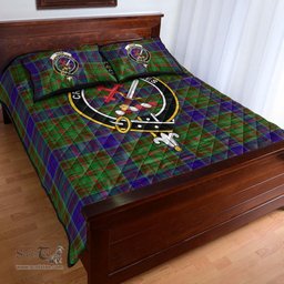 Scottish Adam Clan Tartan Quilt Bed Set - Crest Classic Scottish Plaid Tartan Plaid
