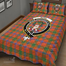 Scottish Ross Ancient Clan Tartan Quilt Bed Set - Crest Classic Scottish Plaid Tartan Plaid