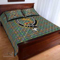 Scottish MacKintosh Hunting Ancient Clan Tartan Quilt Bed Set - Crest Classic Scottish Plaid Tartan Plaid