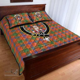 Scottish Ross Ancient Clan Tartan Quilt Bed Set - Crest Classic Scottish Plaid Tartan Plaid