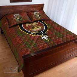 Scottish Drummond Clan Clan Tartan Quilt Bed Set - Crest Classic Scottish Plaid Tartan Plaid