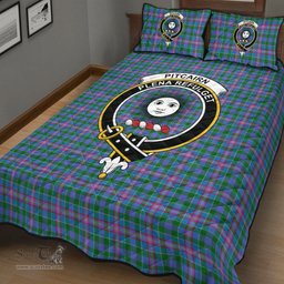 Scottish Pitcairn Hunting Clan Tartan Quilt Bed Set - Crest Classic Scottish Plaid Tartan Plaid