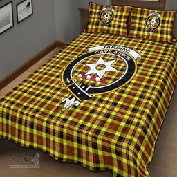 Scottish Jardine Clan Tartan Quilt Bed Set - Crest Classic Scottish Plaid Tartan Plaid