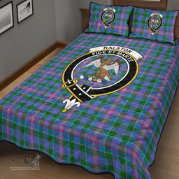 Scottish Ralston Clan Tartan Quilt Bed Set - Crest Classic Scottish Plaid Tartan Plaid