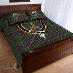 Scottish Crosbie Clan Tartan Quilt Bed Set - Crest Classic Scottish Plaid Tartan Plaid