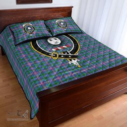 Scottish Pitcairn Hunting Clan Tartan Quilt Bed Set - Crest Classic Scottish Plaid Tartan Plaid