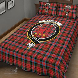 Scottish MacDuff Modern Clan Tartan Quilt Bed Set - Crest Classic Scottish Plaid Tartan Plaid