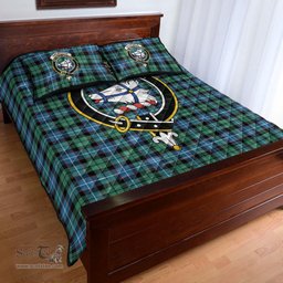 Scottish Galbraith Ancient Clan Tartan Quilt Bed Set - Crest Classic Scottish Plaid Tartan Plaid