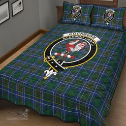 Scottish Cockburn Ancient Clan Tartan Quilt Bed Set - Crest Classic Scottish Plaid Tartan Plaid