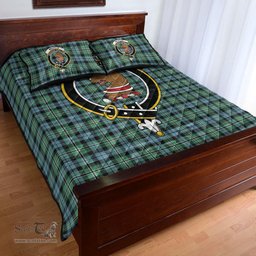 Scottish Melville Clan Tartan Quilt Bed Set - Crest Classic Scottish Plaid Tartan Plaid