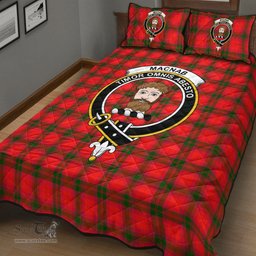Scottish MacNab Modern Clan Tartan Quilt Bed Set - Crest Classic Scottish Plaid Tartan Plaid