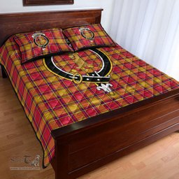 Scottish Scrymgeour Clan Tartan Quilt Bed Set - Crest Classic Scottish Plaid Tartan Plaid