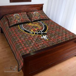 Scottish MacKintosh Hunting Weathered Clan Tartan Quilt Bed Set - Crest Classic Scottish Plaid Tartan Plaid