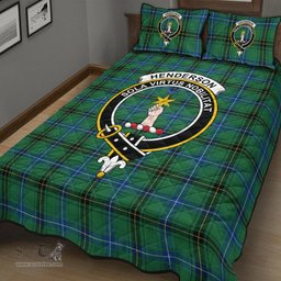 Scottish Henderson Ancient Clan Tartan Quilt Bed Set - Crest Classic Scottish Plaid Tartan Plaid