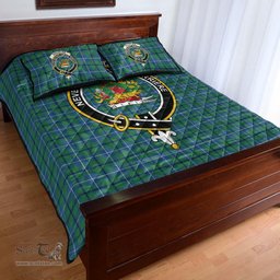 Scottish Douglas Ancient Clan Tartan Quilt Bed Set - Crest Classic Scottish Plaid Tartan Plaid