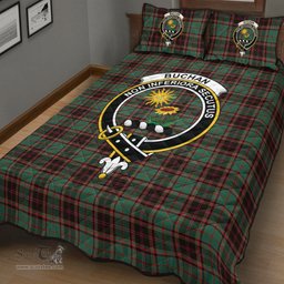 Scottish Buchan Ancient Clan Tartan Quilt Bed Set - Crest Classic Scottish Plaid Tartan Plaid