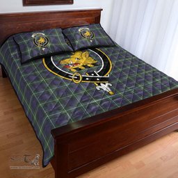 Scottish Campbell Argyll Modern Clan Tartan Quilt Bed Set - Crest Classic Scottish Plaid Tartan Plaid
