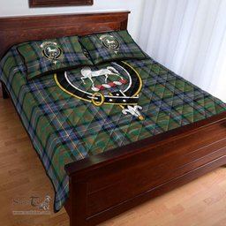 Scottish Cochrane Ancient Clan Tartan Quilt Bed Set - Crest Classic Scottish Plaid Tartan Plaid