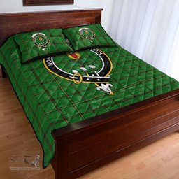 Scottish Don _Tribe of Mar Clan Tartan Quilt Bed Set - Crest Classic Scottish Plaid Tartan Plaid