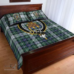 Scottish MacKenzie Dress Ancient Clan Tartan Quilt Bed Set - Crest Classic Scottish Plaid Tartan Plaid