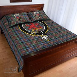 Scottish MacDuff Hunting Ancient Clan Tartan Quilt Bed Set - Crest Classic Scottish Plaid Tartan Plaid