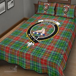Scottish Muirhead Clan Tartan Quilt Bed Set - Crest Classic Scottish Plaid Tartan Plaid