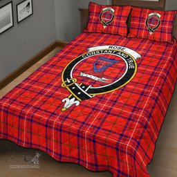Scottish Rose Modern Clan Tartan Quilt Bed Set - Crest Classic Scottish Plaid Tartan Plaid
