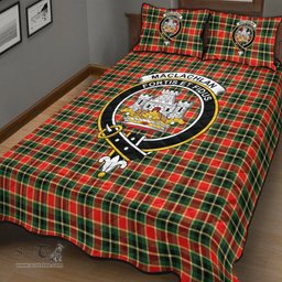 Scottish MacLachlan Hunting Modern Clan Tartan Quilt Bed Set - Crest Classic Scottish Plaid Tartan Plaid
