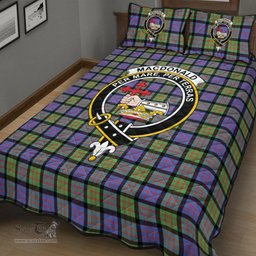Scottish MacDonald Ancient Clan Tartan Quilt Bed Set - Crest Classic Scottish Plaid Tartan Plaid