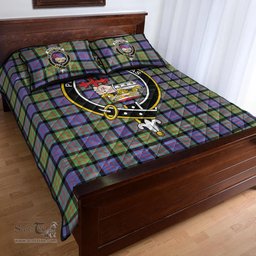 Scottish MacDonald Ancient Clan Tartan Quilt Bed Set - Crest Classic Scottish Plaid Tartan Plaid