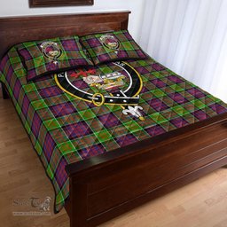 Scottish MacDonald of Clanranald Clan Tartan Quilt Bed Set - Crest Classic Scottish Plaid Tartan Plaid