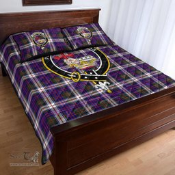 Scottish MacDonald Dress Modern Clan Tartan Quilt Bed Set - Crest Classic Scottish Plaid Tartan Plaid