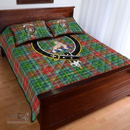 Scottish Muirhead Clan Tartan Quilt Bed Set - Crest Classic Scottish Plaid Tartan Plaid